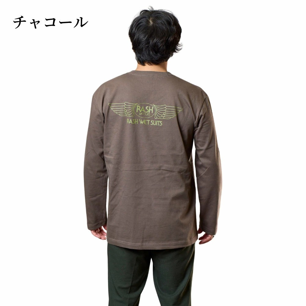 2026 RASH ラッシュ Tシャツ 羽バックロングスリーブTEE
