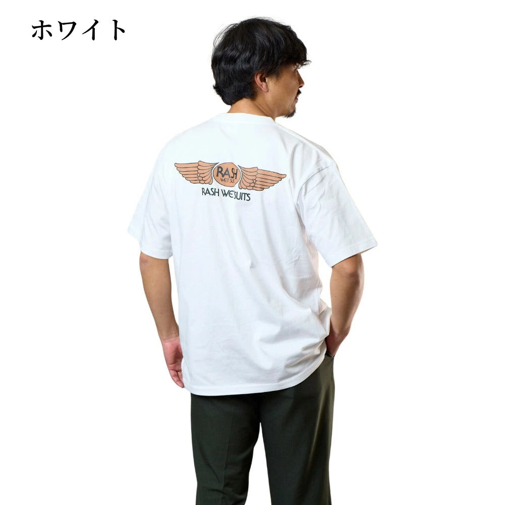 2026 RASH ラッシュ Tシャツ 羽バックTEE 半袖