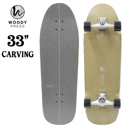 WOODY PRESS 33インチ スケートボード サーフスケート コンプリート