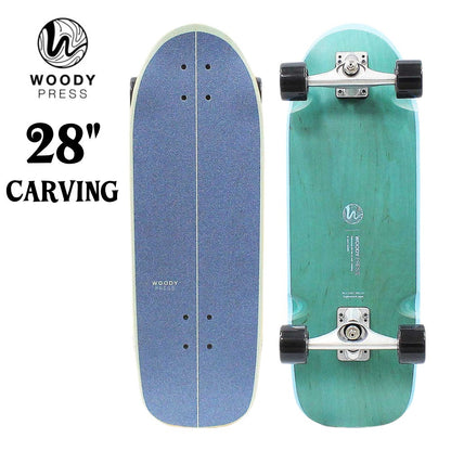 WOODY PRESS 28インチ スケートボード サーフスケート コンプリート