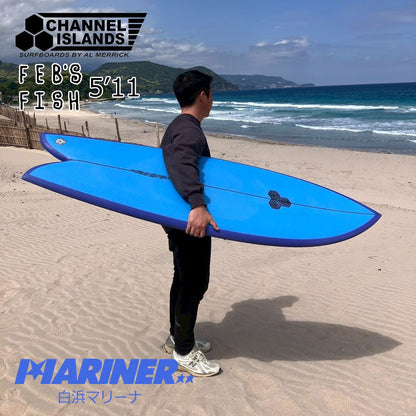 ショートボード 5'11 チャネルアイランズ フェブズフィッシュ ChannelIslands Feb’s Fish